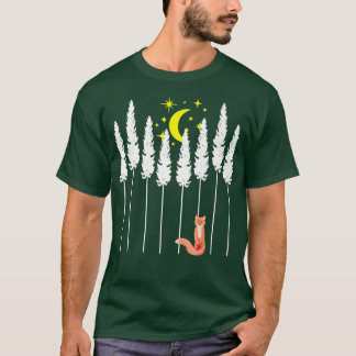 T-shirt Trees Foes Forests Wildlife Night