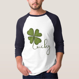 T-shirt Trèfle à quatre feuilles chanceux