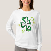 T-shirt Trèfle abstrait (Devant)