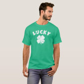T-Shirt Trèfle Chanceux 4 Feuilles St. Patrick (Devant entier)