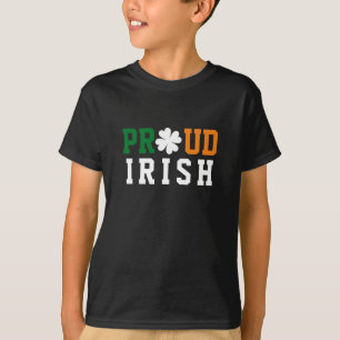 T-shirt Trèfle chanceux irlandais fier Citation St-Patrick