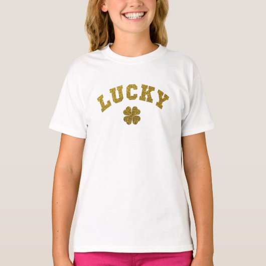 T-shirt Trèfle Chanceux Saint Patrick (Devant)