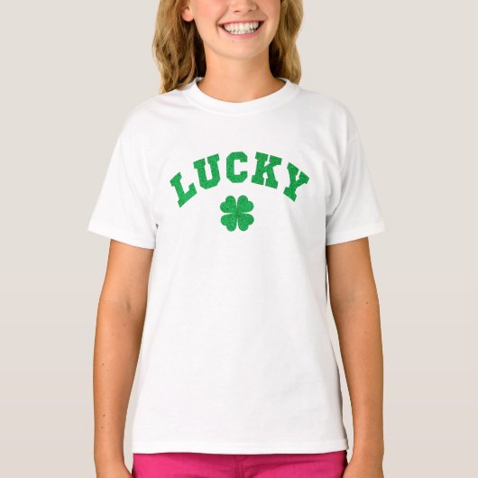 T-shirt Trèfle Chanceux Saint Patrick (Devant)