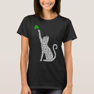 T-shirt Trèfle Chat Shamrock Fête de la Saint-Patrick Chat
