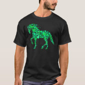 T-shirt Trèfle Cheval St. Patrick Day Fer à cheval (Devant)