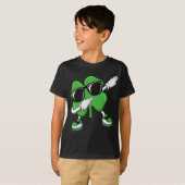 T-shirt Trèfle Dabbing Saint Patrick Drôle Garçons Filles (Devant entier)