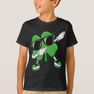 T-shirt Trèfle Dabbing Saint Patrick Drôle Garçons Filles