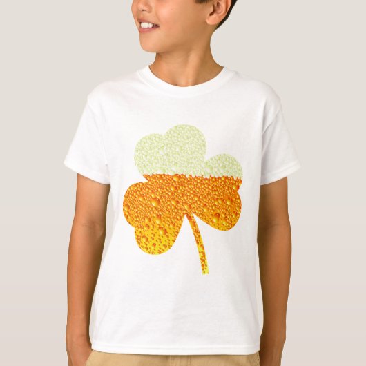 T-shirt trèfle de bière st patrick (Devant)