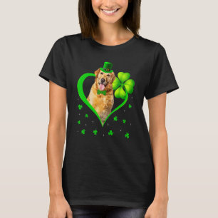 T-shirt Trèfle de chiot drôle Retriever doré Chien St Patr