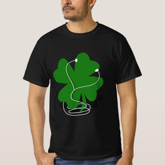 T-shirt Trèfle de la Saint-Patrick - Trèfle iRlandais (Devant)