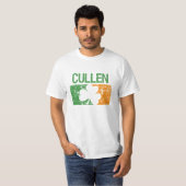 T-shirt Trèfle de nom de famille de Cullen (Devant entier)