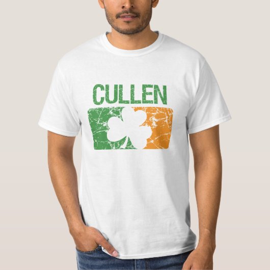 T-shirt Trèfle de nom de famille de Cullen (Devant)