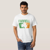 T-shirt Trèfle de nom de famille de Farrell (Devant entier)