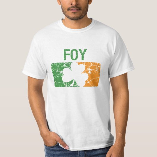 T-shirt Trèfle de nom de famille de Foy (Devant)