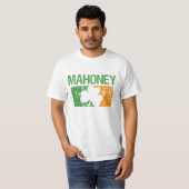 T-shirt Trèfle de nom de famille de Mahoney (Devant entier)