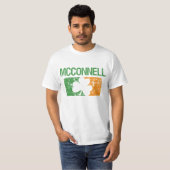 T-shirt Trèfle de nom de famille de Mcconnell (Devant entier)
