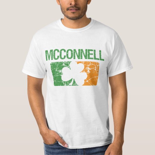 T-shirt Trèfle de nom de famille de Mcconnell (Devant)
