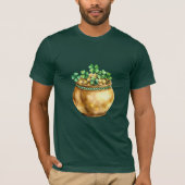 T-shirt Trèfle de Shamrock Pot d'Or Vert (Devant)