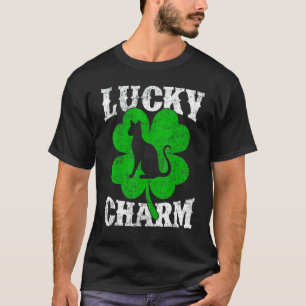 T-shirt Trèfle drôle Charme Chanceux Chat Sphynx St Patr