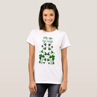 t-shirt trèfle - embrassez-moi, je suis Irlandais