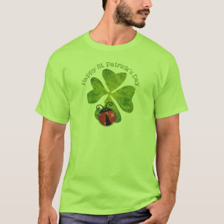 T-shirt trèfle et coccinelles du jour de St Patrick