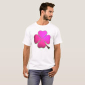 T-shirt Trèfle rose (Devant entier)