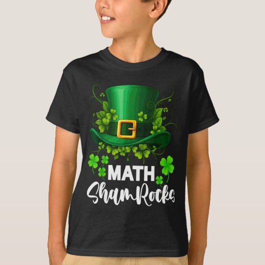 T-shirt Trèfles de maths Jour de la Saint-Patrick École (Devant)
