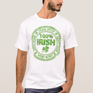 T-shirt Trèfles d'Irlandais de T-shirt/100% des hommes du