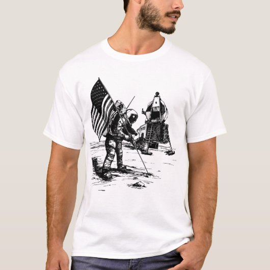 T-shirt Trekker de l'espace (Devant)