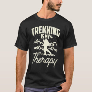 T-shirt Trekking Est Mon Thérapie Randonnée Randonnée Rand