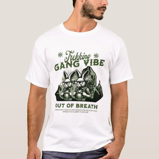 T-shirt Trekking Gang Vibe - Hors souffle (Devant)