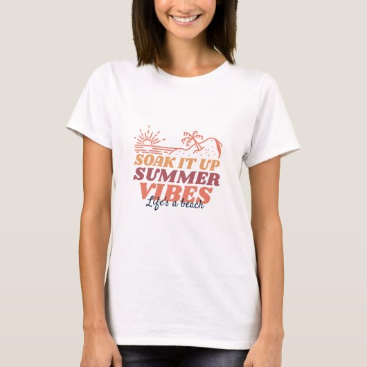 T-shirt Trempez-le - Vibes d'été Design côtier (Devant)