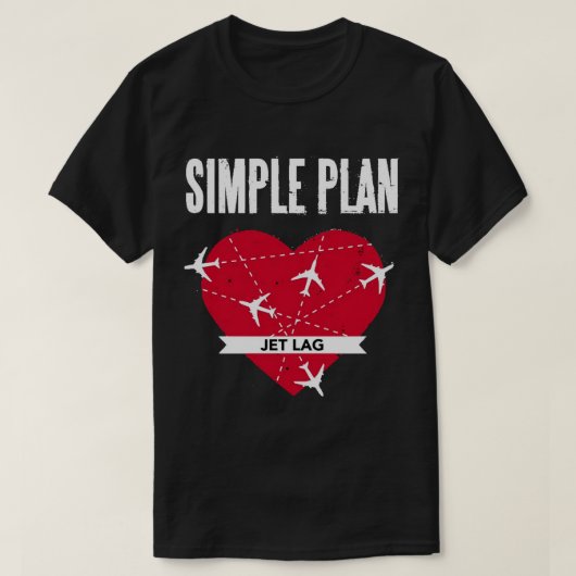 T-shirt Trend Simple Plan Jet Lag Cadeaux Pour Les Clas De (Design devant)