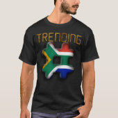 T-shirt Trending South Africa Drapeau Décontracté Mode Tee (Devant)
