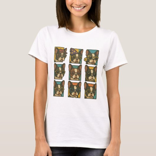 T-shirt Trendsetters Boston Terrier (Devant)