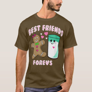 T-shirt Trendy Christmas Cookies And Milk BFF