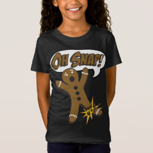 T-Shirt Trendy Christmas Gingerbread Man Oh Snap!