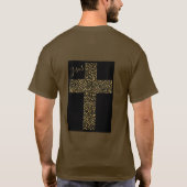 T-shirt Trendy Jesus Gold Cross (Dos)