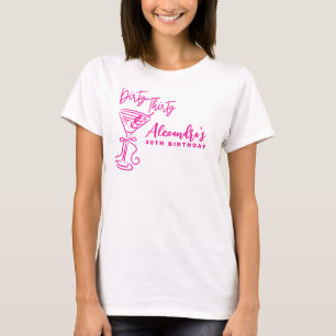 T-shirt Trendy Rose Dirty Thirty 30e Anniversaire