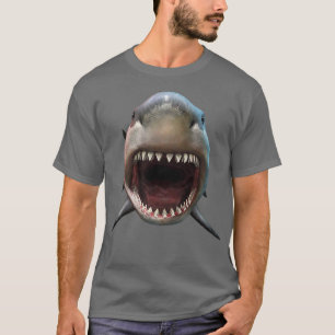 T-shirt Trendy Shark Bite Big Face