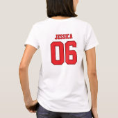 T-shirt Trendy Six Seven Meme Red Valentine Jersey Design (Dos)