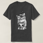 T-shirt Trendy Witch Kitten Halloween Animals (Design devant)