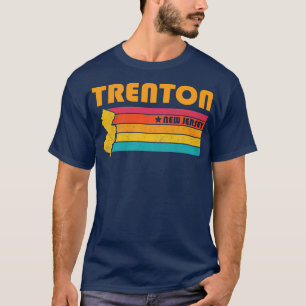 T-shirt Trenton New Jersey Vintage Souvenir désorganisé