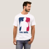 T-shirt Trenz Unltd. - Navy Blue & Red (Braves) White Tee (Devant entier)