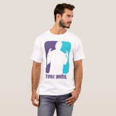 T-shirt Trenz Unltd. Pourpre et turquoise (Charlotte (Devant entier)