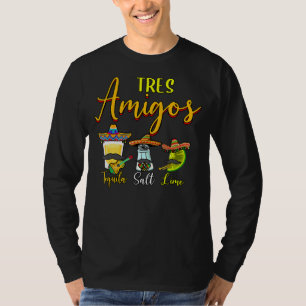 T-shirt Tres Amigos Trois Amigos Tequila Salt & Lime Cinco