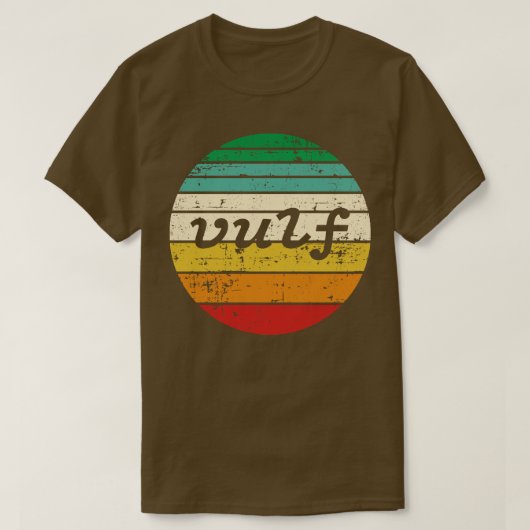 T-shirt Très cool de style rétro vulf vulfpeck déprimé (Design devant)