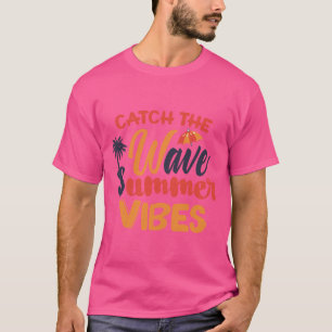 T-shirt Très Cool Summer Vibes Plage Amusant