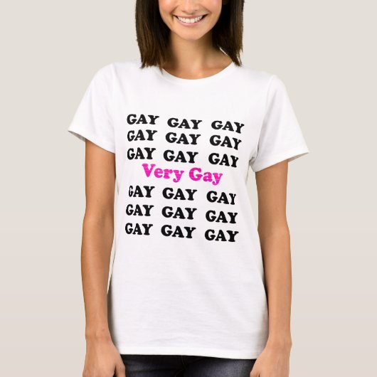T-shirt Très Gay (Devant)