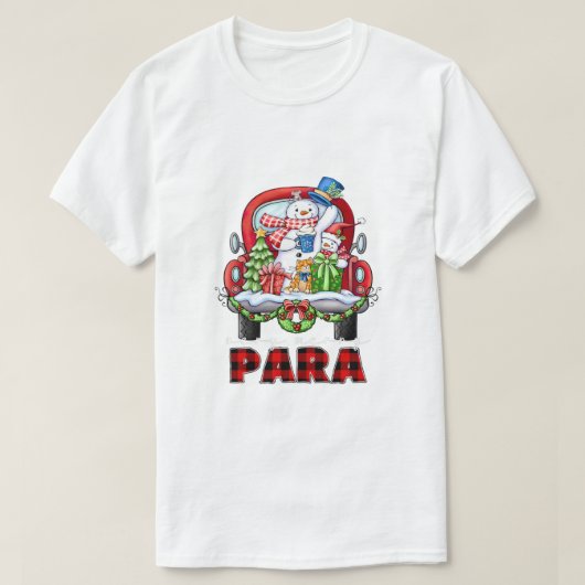 T-shirt Très Joyeux Paraprofessionnel Noël Noël Noël Snowm (Design devant)